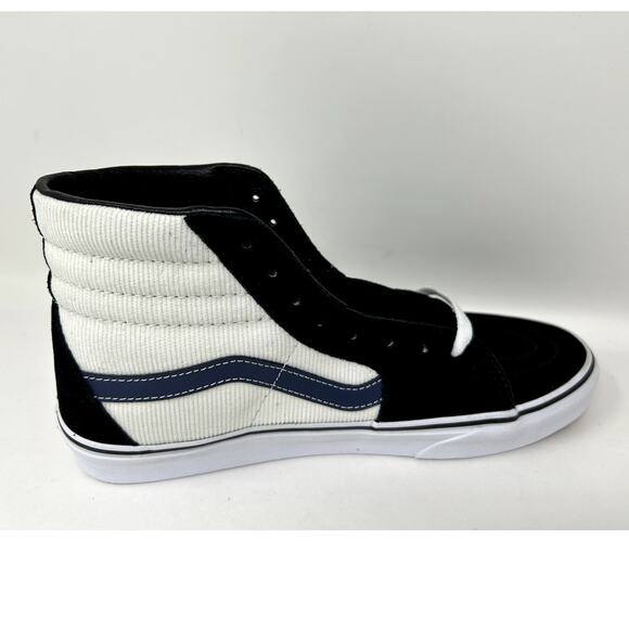 Vans Mens Sk8-Hi Mini Cord 'Black Navy White' VN000BW7NGV Size 9.5 Skateboarding - Picture 2 of 6